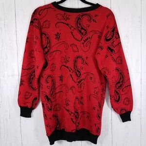 VTG J.J. Thunder Red Crew Pullover Sweater